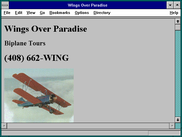 Screenshot of Wings Over Paradise - Watsonville
