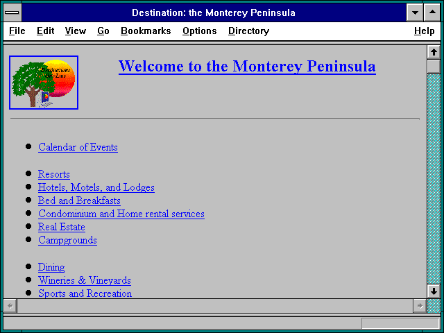 Screenshot of Destination: the Monterey Peninsula