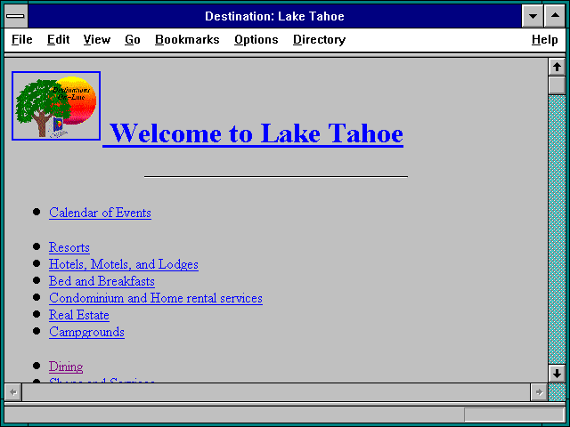 Screenshot of Destination: Lake Tahoe