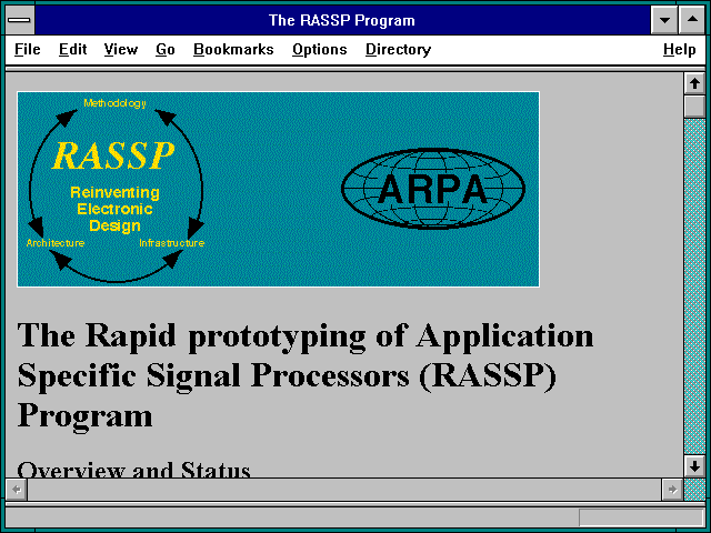 Screenshot of The RASSP Program