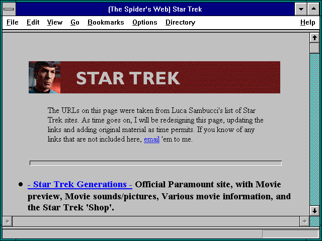 Screenshot of The Spider's Web) Star Trek