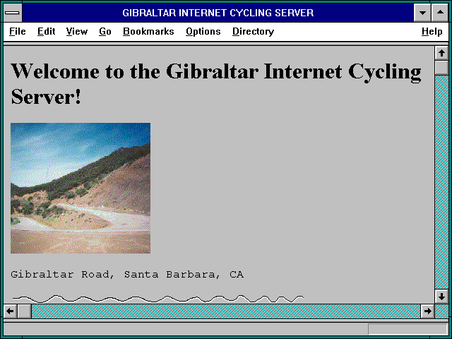 Screenshot of GIBRALTAR INTERNET CYCLING SERVER