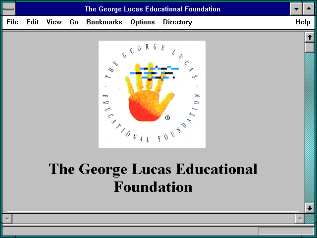 Screenshot of The George Lucas Educational Foundation