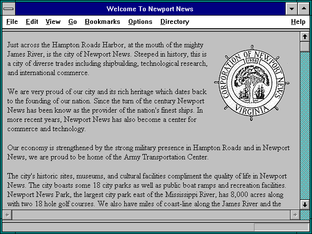 Screenshot of Welcome To Newport News