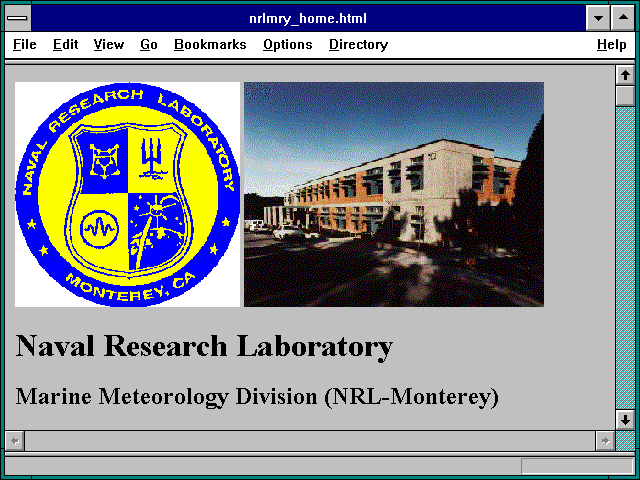 Screenshot of nrlmry_home.html