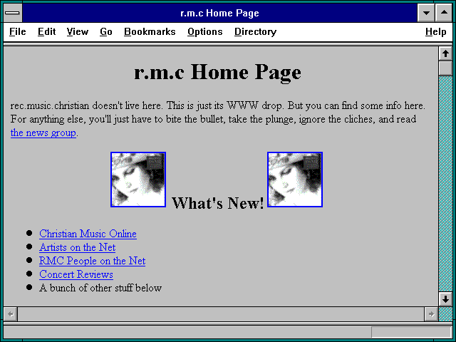 Screenshot of r.m.c Home Page