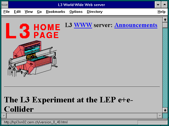 Screenshot of L3 World-Wide Web server