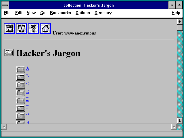 Screenshot of collection: Hacker's Jargon