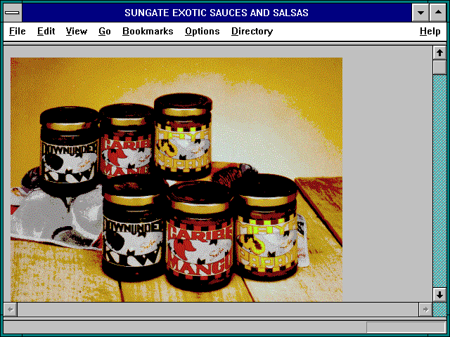 Screenshot of SUNGATE EXOTIC SAUCES AND SALSAS