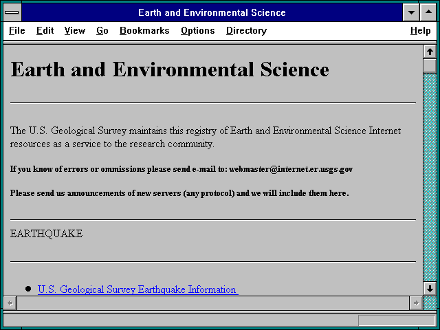 Screenshot of Earth and Environmental Science