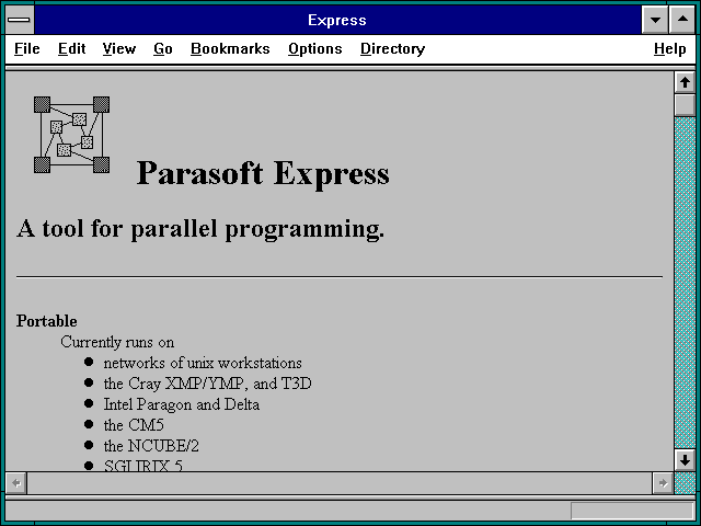 Screenshot of Express