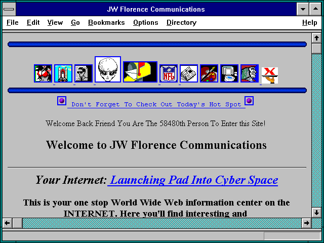 Screenshot of JW Florence Communications