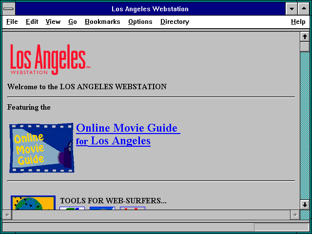 Screenshot of Los Angeles Webstation