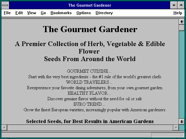 Screenshot of Gourmet Gardener