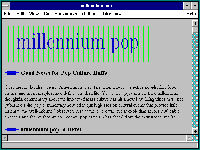 Screenshot of The Virtual Mirror