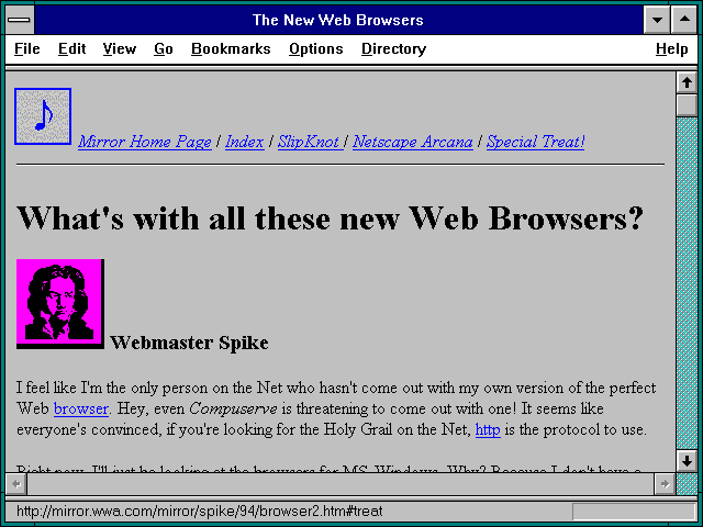 Screenshot of The New Web Browsers