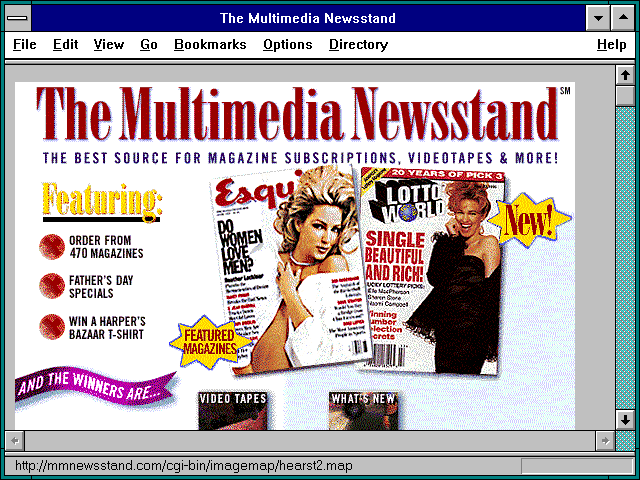 Screenshot of The Multimedia Newsstand