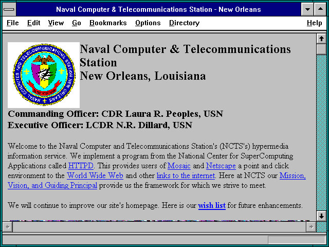 Screenshot of Naval Computer & Telecommunications Station - New Orleans