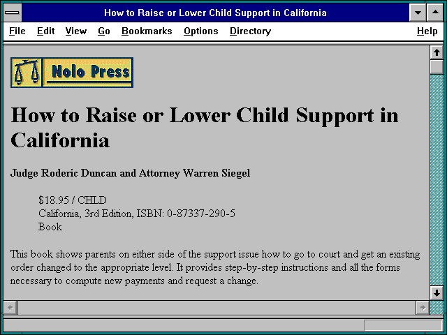 Screenshot of How to Raise or Lower Child Support in California