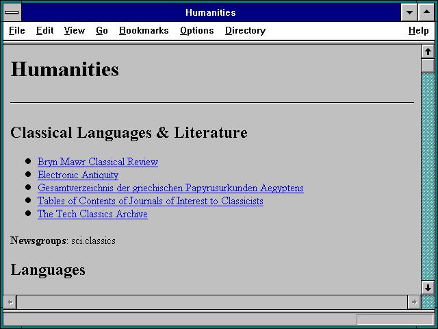 Screenshot of Newsgroup - Arts & Amp