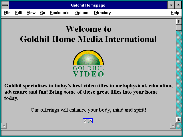 Screenshot of Goldhil Homepage