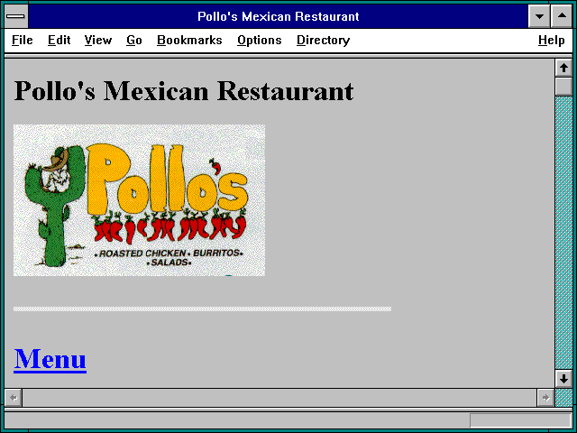 Screenshot of Pollo's Mexican Restaurant