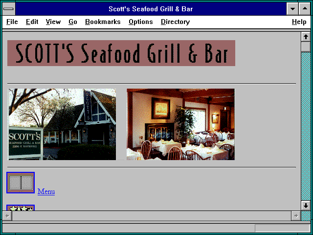 Screenshot of Scott's Seafood Grill & Bar