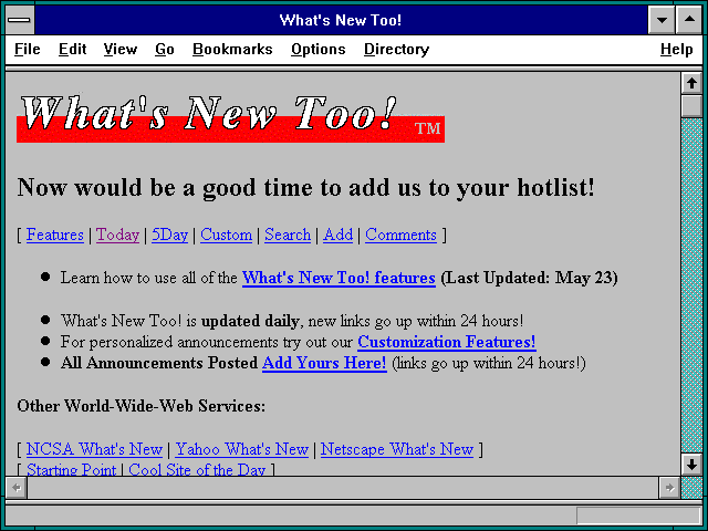 Screenshot of What's New Too!