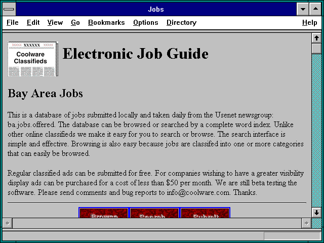 Screenshot of Jobs