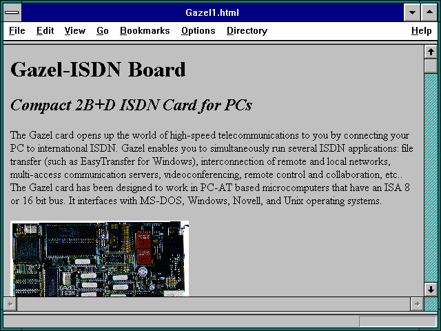 Screenshot of Gazel1.html