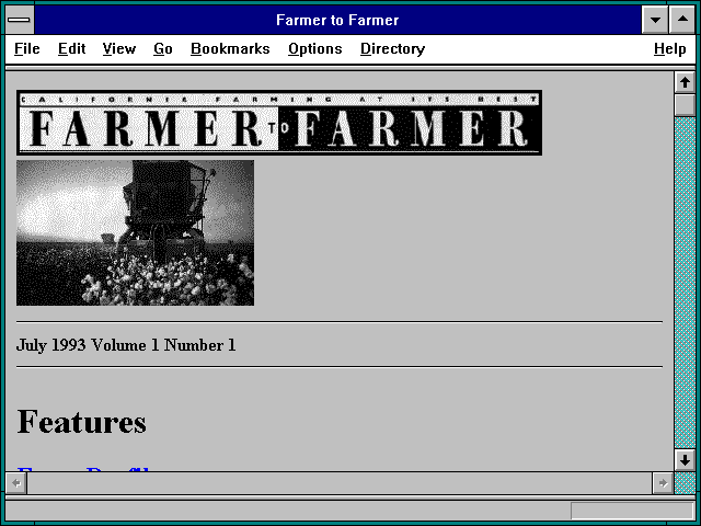 Screenshot of Farmer to Farmer