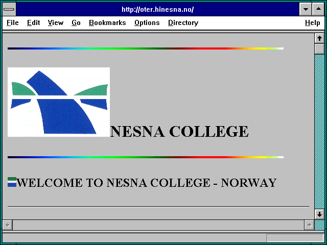 Screenshot of http://oter.hinesna.no/