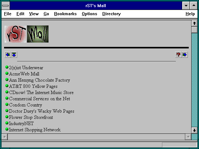 Screenshot of rST's Mall