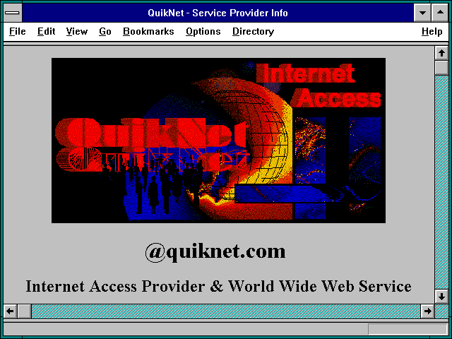 Screenshot of QuikNet - Service Provider Info