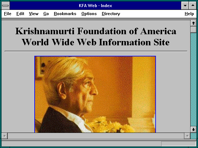 Screenshot of KFA Web - Index