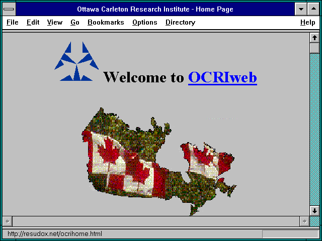 Screenshot of Ottawa Carleton Research Institute - Home Page