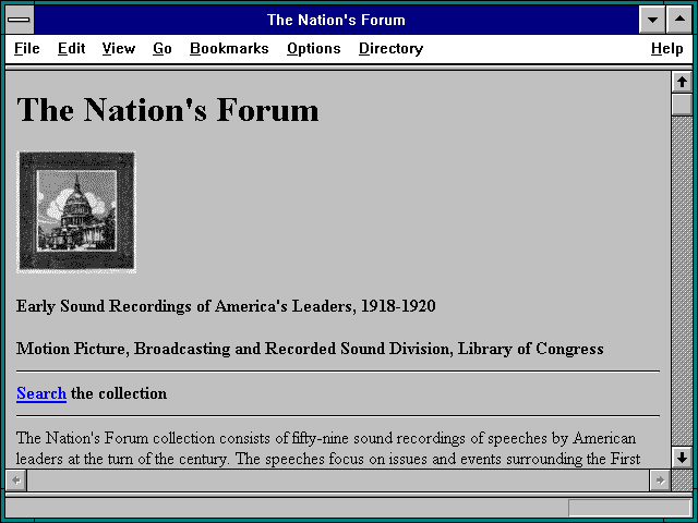 Screenshot of The Nation's Forum