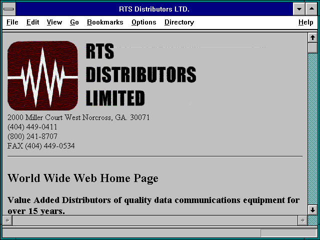 Screenshot of RTS Distributors LTD.