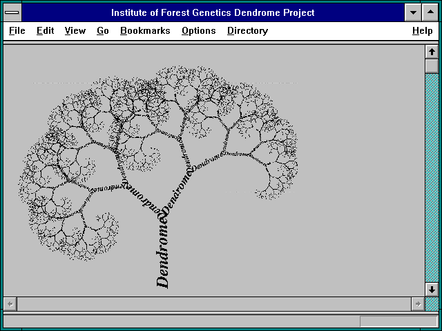 Screenshot of Institute of Forest Genetics Dendrome Project