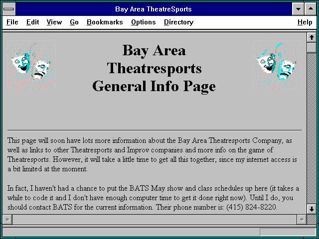 Screenshot of Bay Area TheatreSports