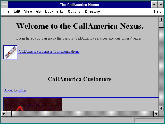 Screenshot of The CallAmerica Nexus