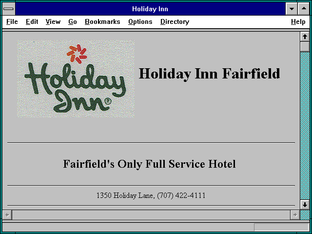 Screenshot of Holiday Inn