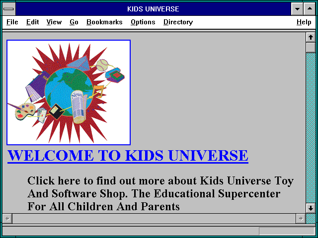 Screenshot of KIDS UNIVERSE
