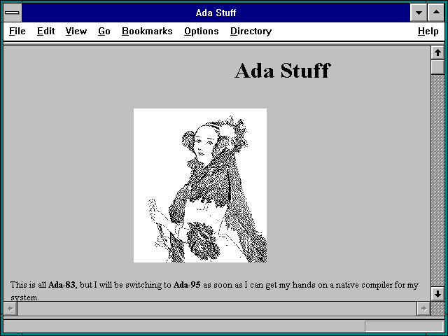 Screenshot of Ada Stuff