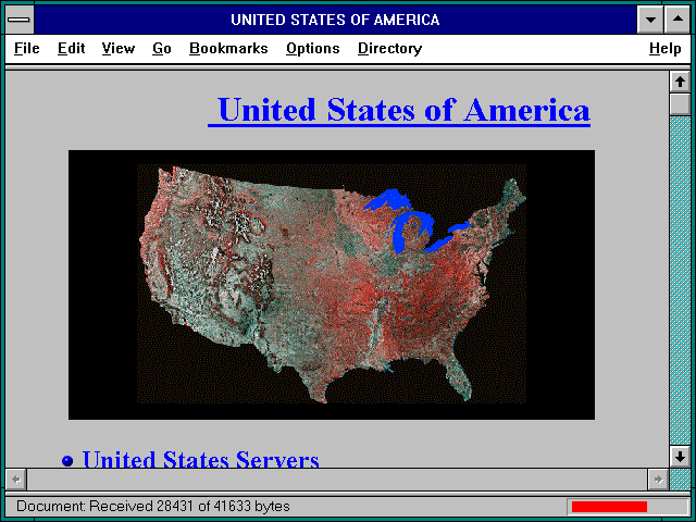 Screenshot of UNITED STATES OF AMERICA
