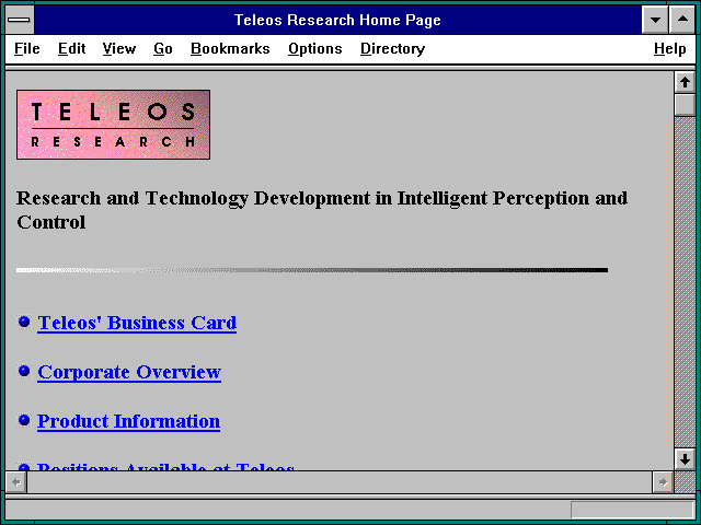 Screenshot of Teleos Research