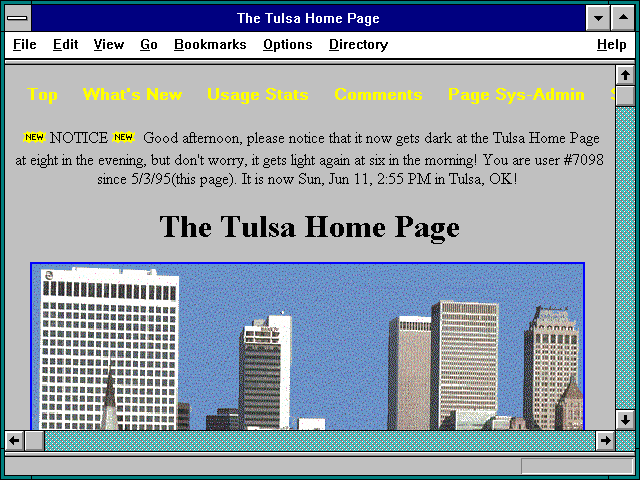 Screenshot of Tony Toppins Tulsa Home Page