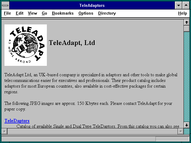 Screenshot of TeleAdapt Ltd.