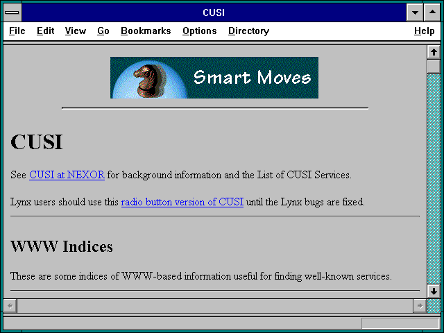 Screenshot of CUSI