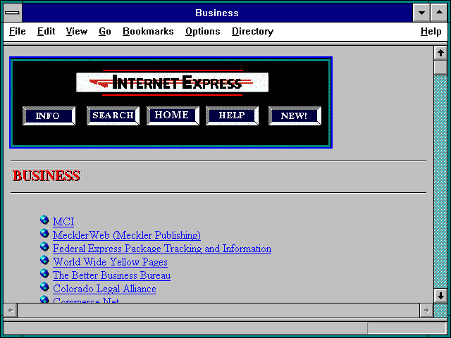 Screenshot of Business